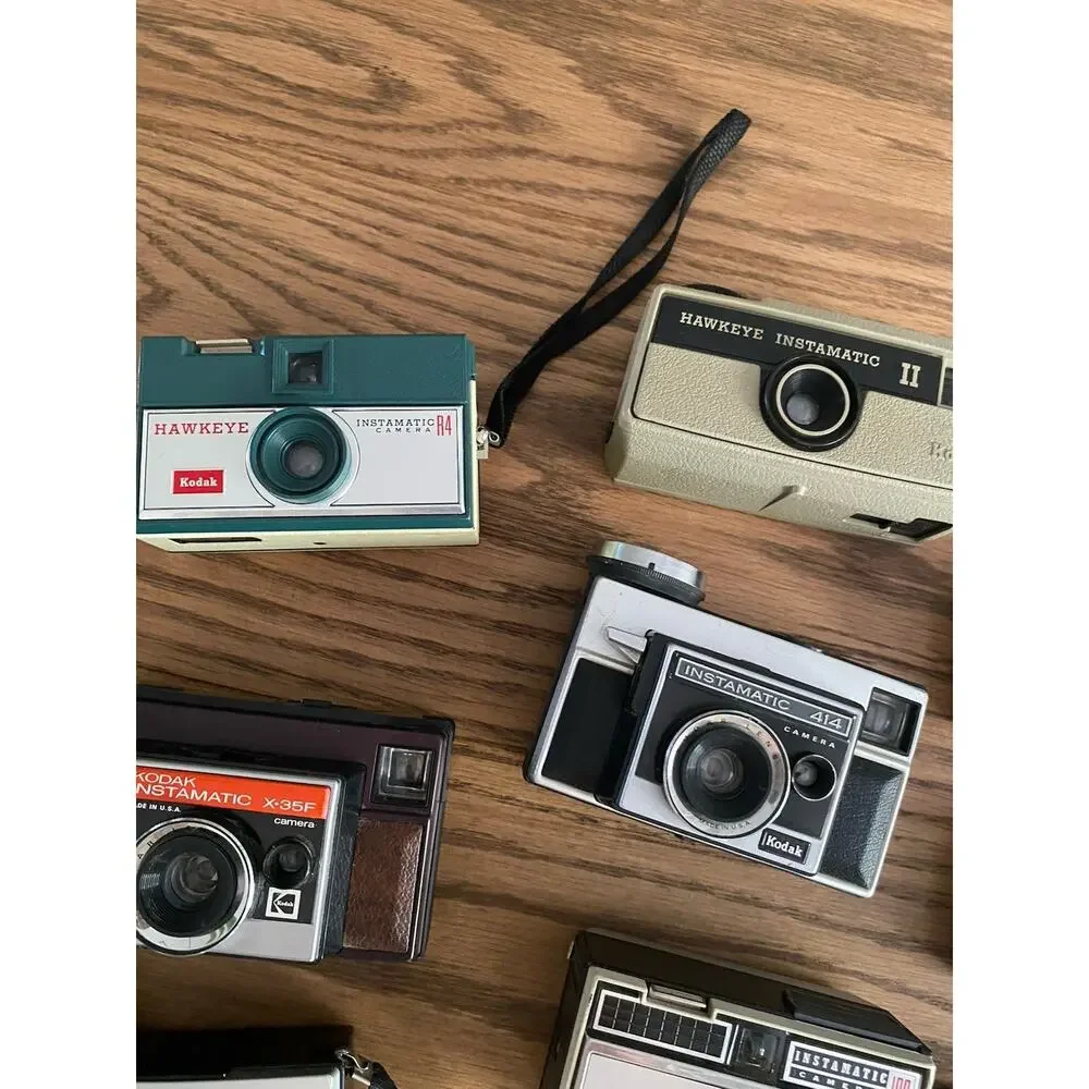 Vintage Kodak Instamatic Collection Of 9 Vintage Film Camera Lot